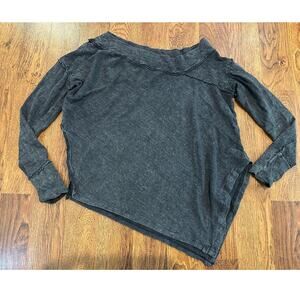 We The Free Women’s "To Right" Asymmetric Long Sleeve Top Gray Size XS – Edgy